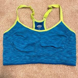 Old Navy - Blue and Green Activewear Sports Bra